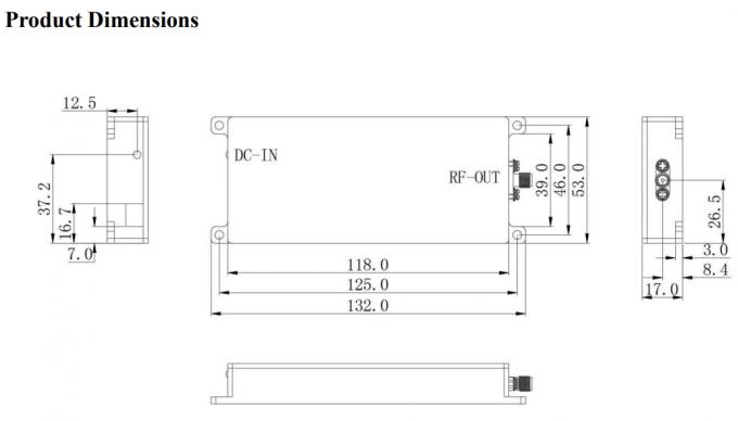 40W Wireless High Power Linear Amplifier With 1dB Power Flatness for ...